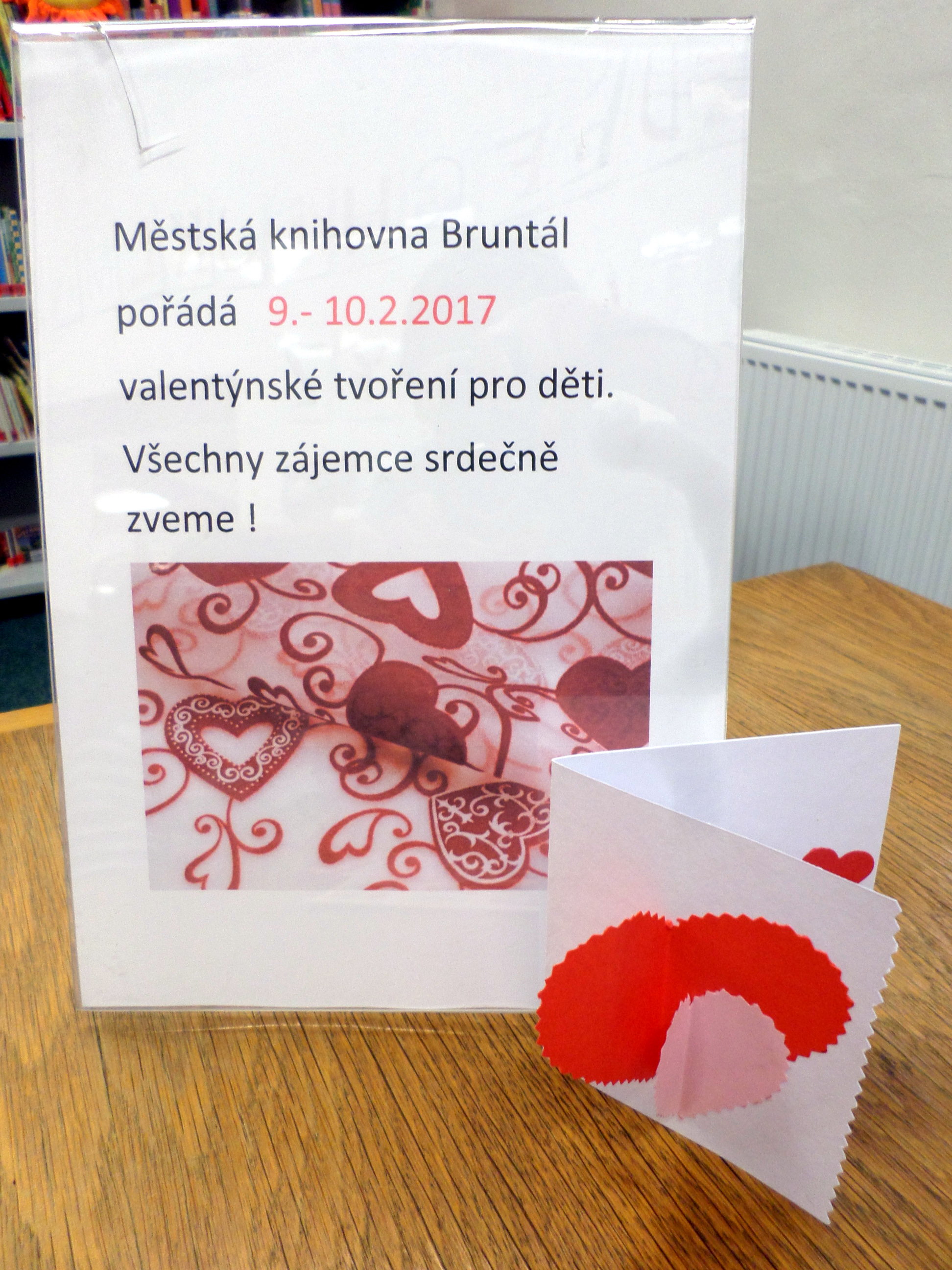 Valentýnské tvoření v městské knihovně
